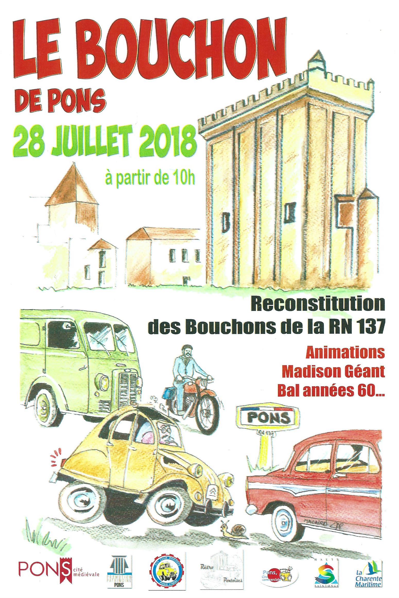 Le Bouchon de Pons - Juillet 2018 - affiche