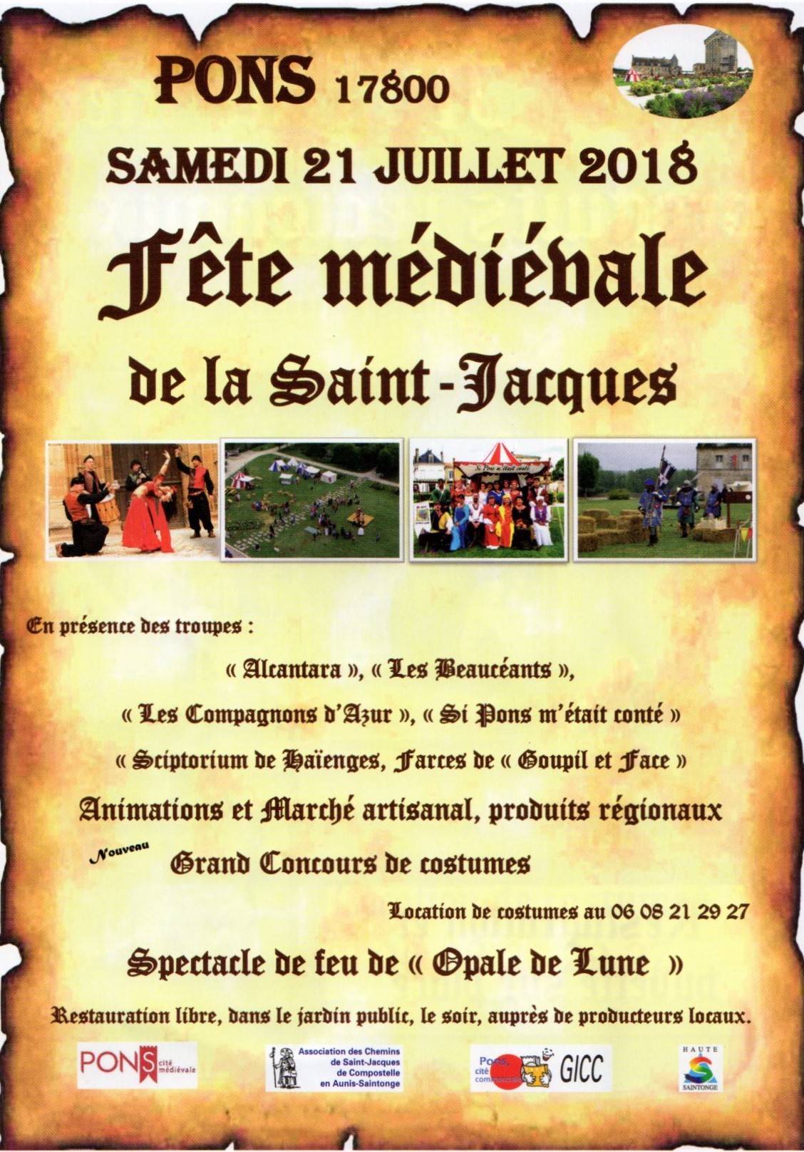 Fête Médiévale de la Saint Jacques 2018 - Pons