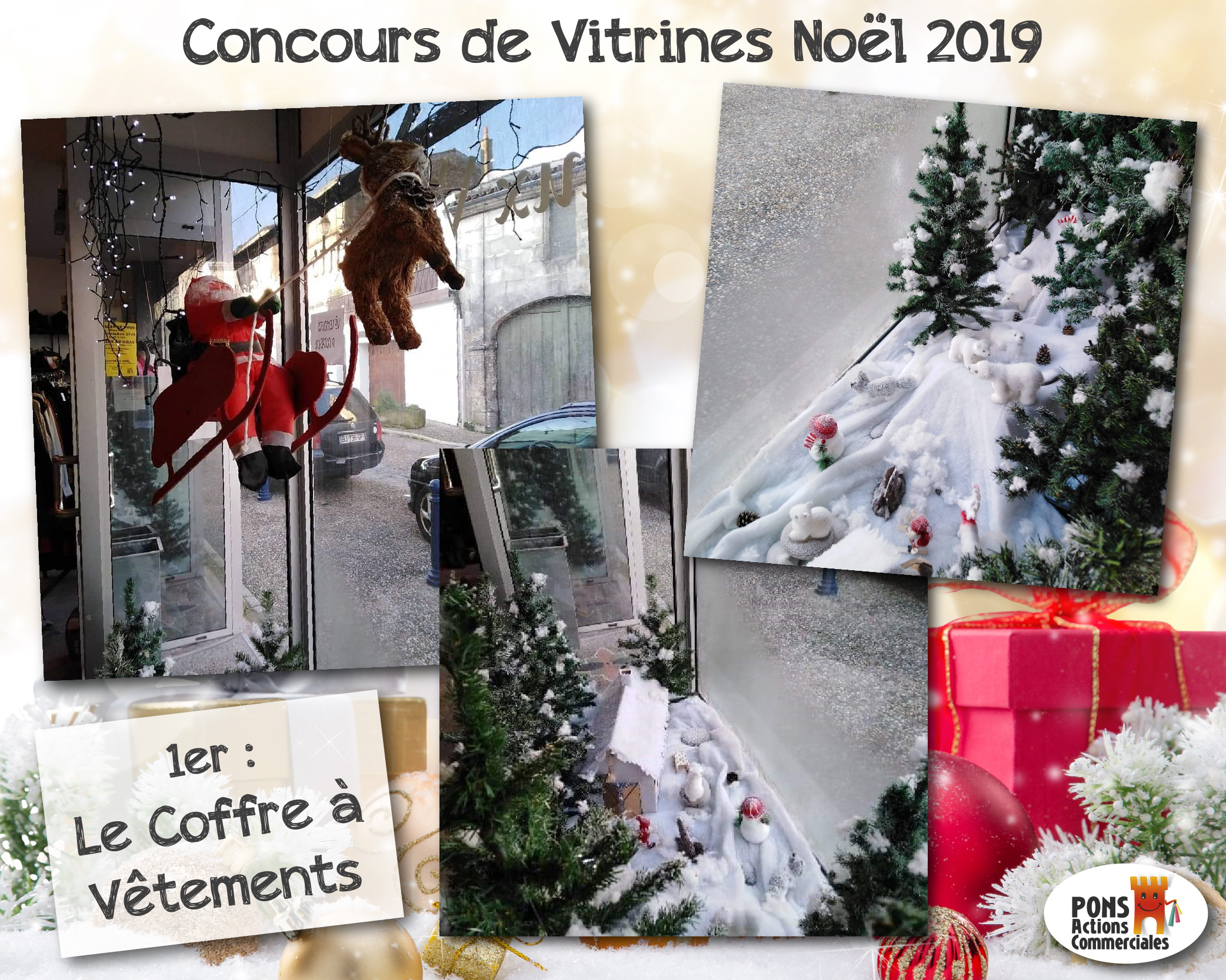 Pons Actions Commerciales - Vitrines2019-Gagnants - Le Coffre à Vêtements