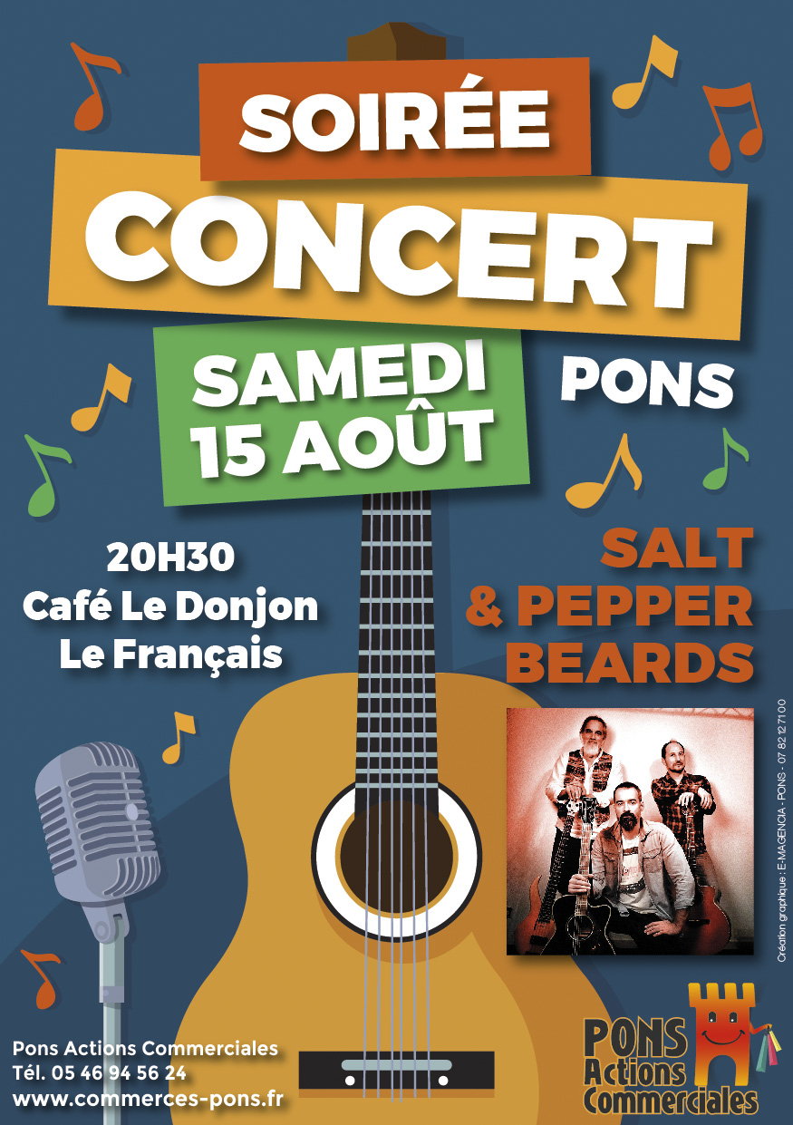 Pons Actions Commerciales - Concert 15 aout