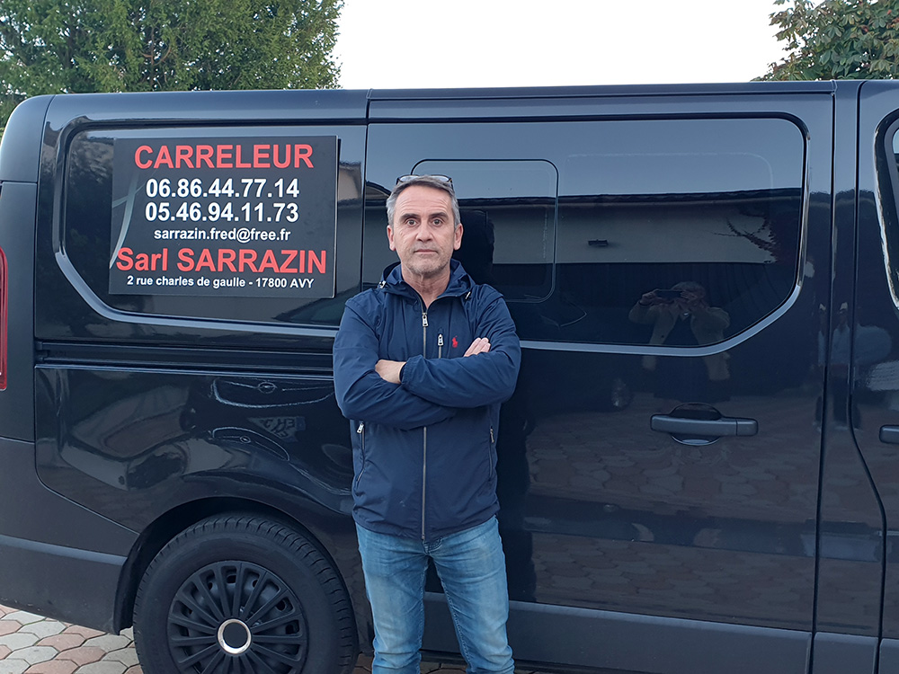 Frédéric Sarrazin - artisan carreleur - Pons Actions Commerciales