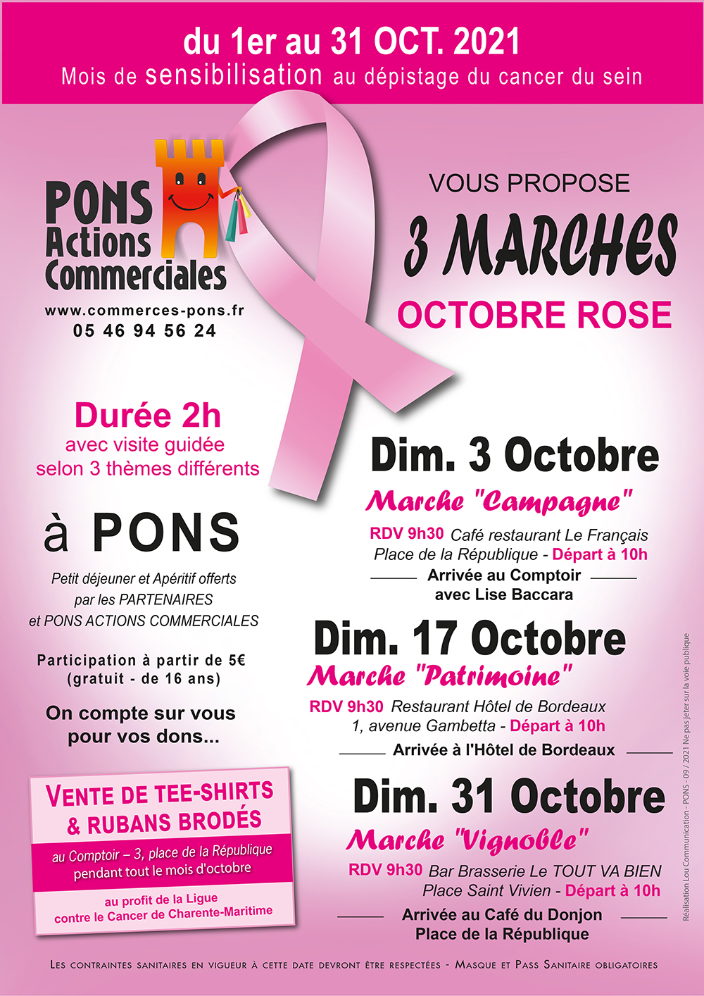Octobre rose 2021 - Pons Actions Commerciales