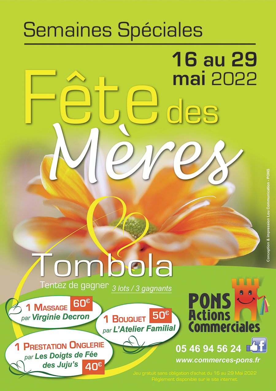Pons Actions Commerciales - Fête des mères 2022